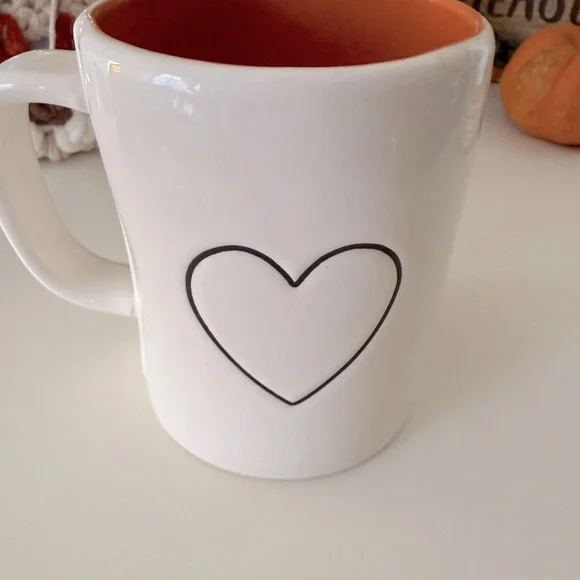 Rae Dunn Pumpkin Spice Mug - Cream and Orange - Picture 2 of 5